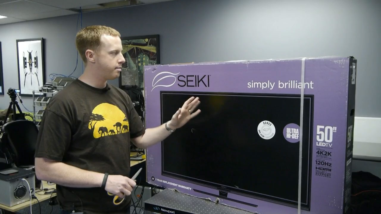 SEIKI SE50UY04 50-in 4K 3840×2160 TV Unboxing and Preview