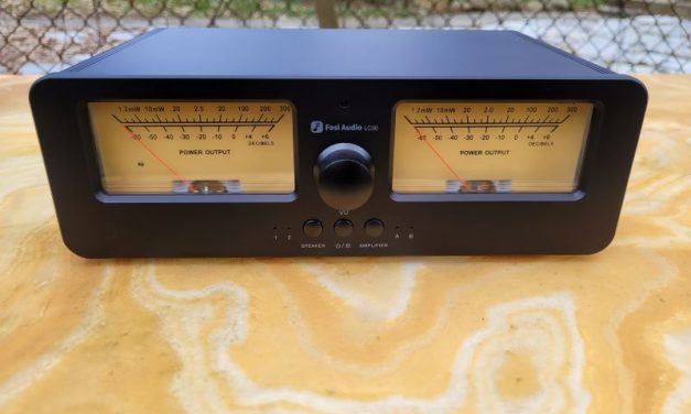 The Fosi Audio LC30 VU Meter Amplifier And Speaker Selector